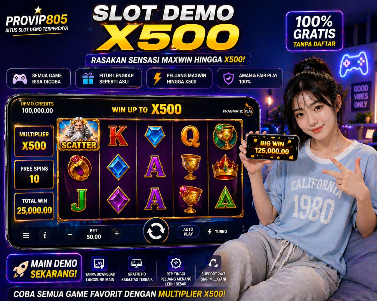 Slot Demo x500 Viral 2026 Bersama PROVIP805