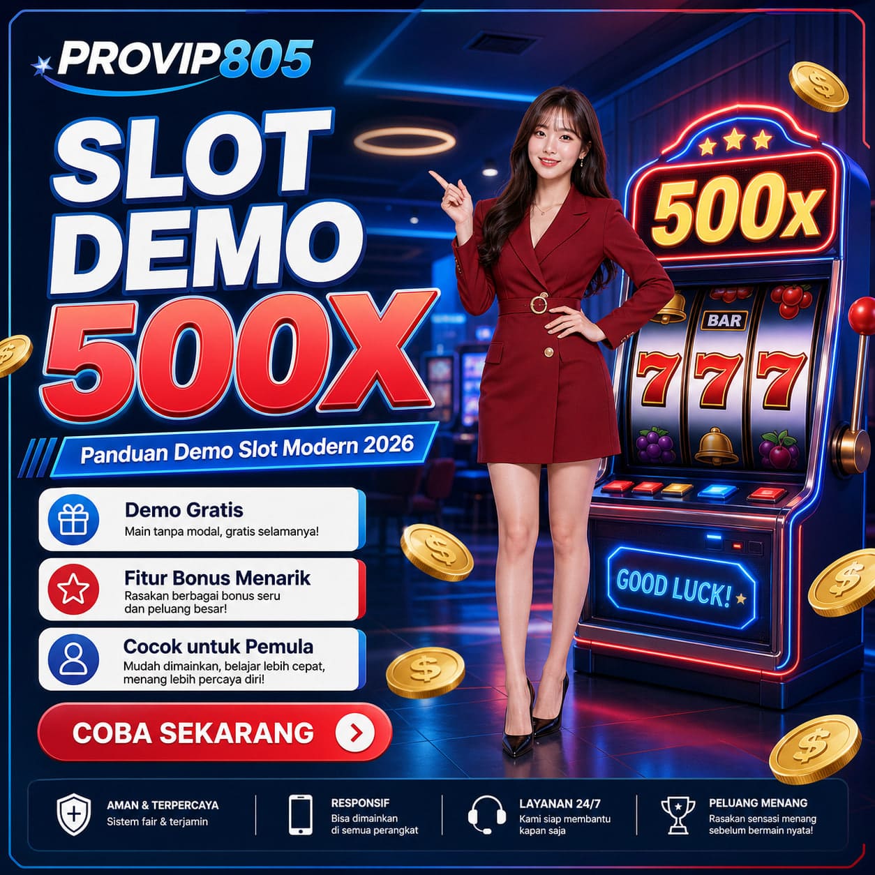 PROVIP805 Slot Demo 500x Terbaru dan Menarik