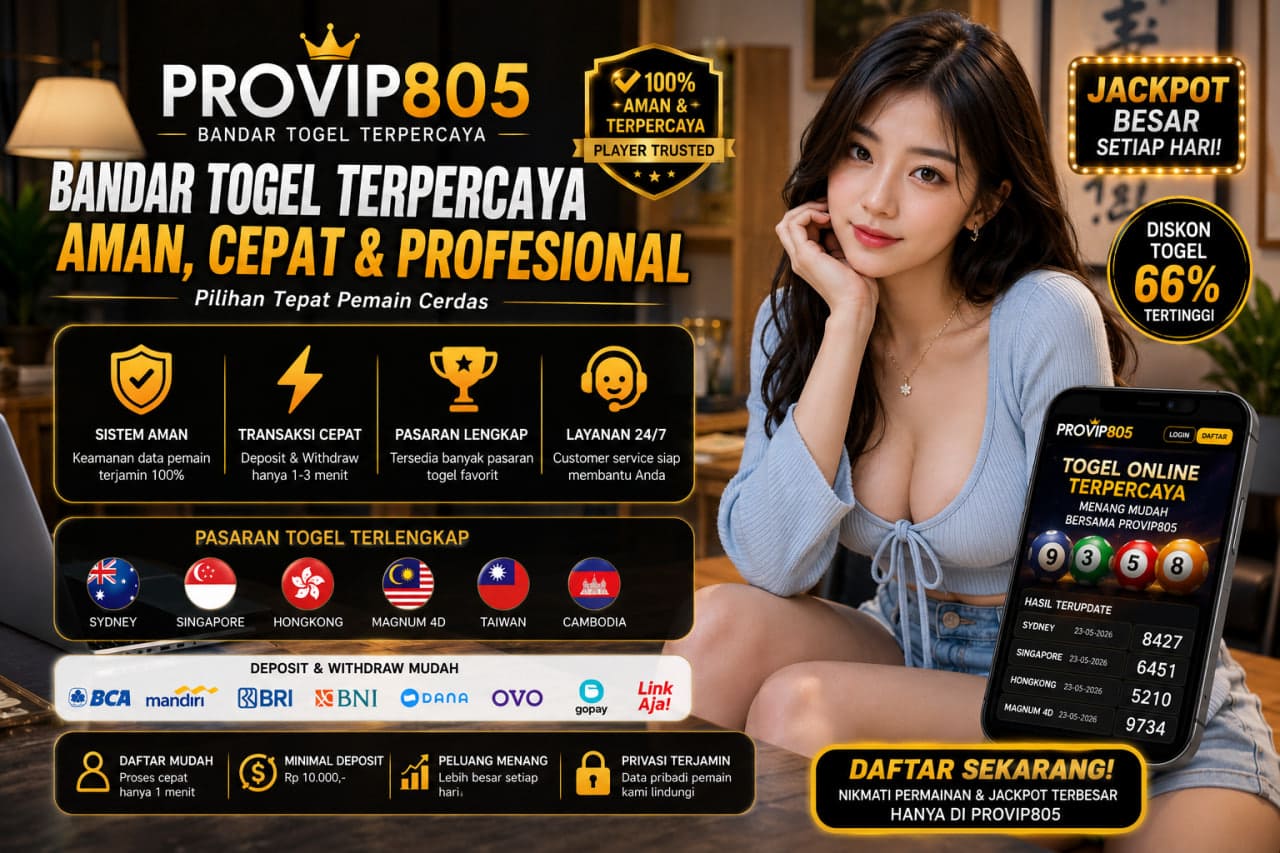 PROVIP805 Bandar Togel Terpercaya dengan Sistem Modern