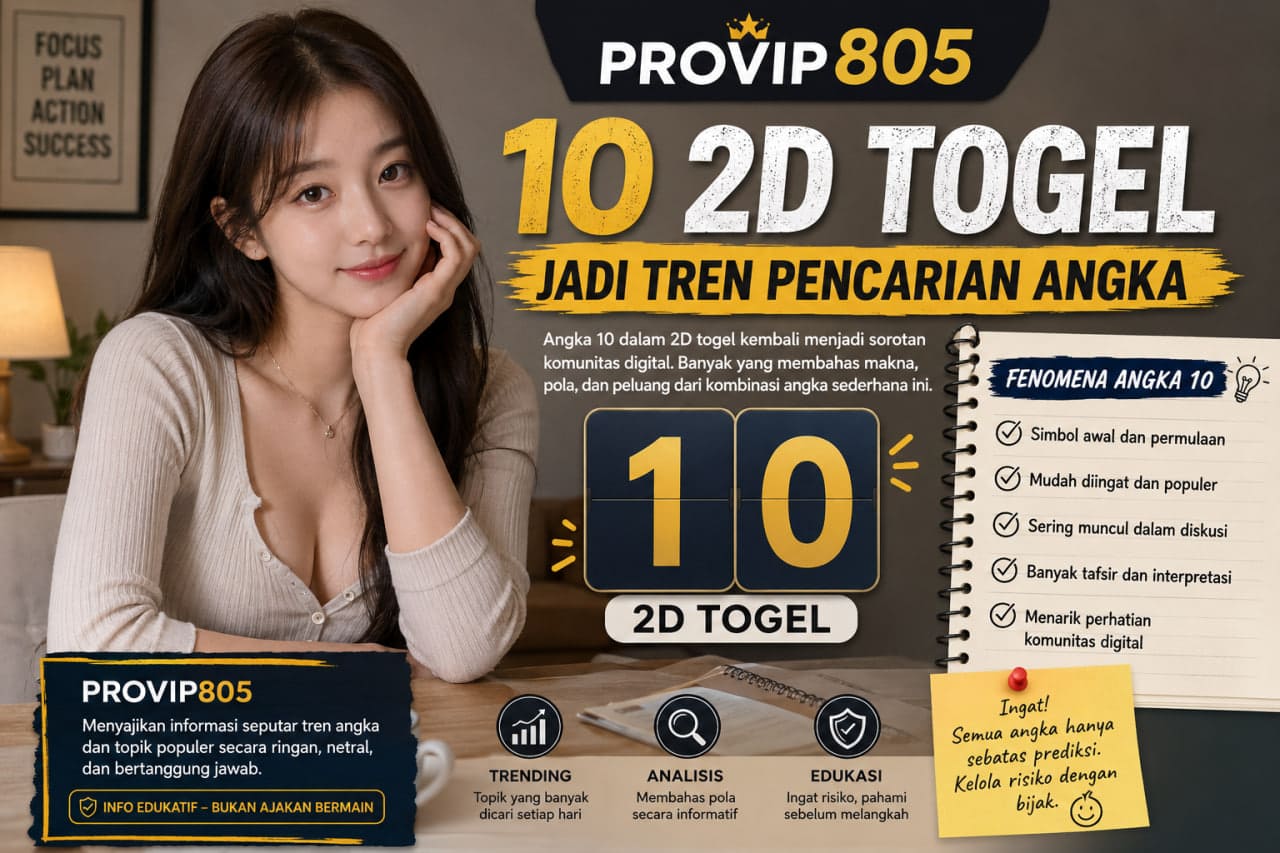 10 2D Togel PROVIP805 Jadi Tren Pencarian Angka